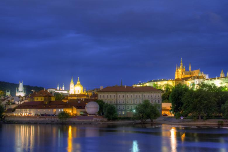 Free stock image of Prague at night created by Geoffrey Whiteway