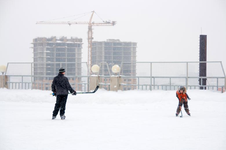 Free stock image of Father and Son Ice Skating created by 2happy