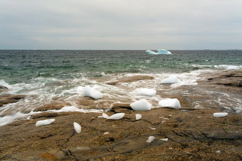 Free stock image of Iceberg and rock created by Geoffrey Whiteway