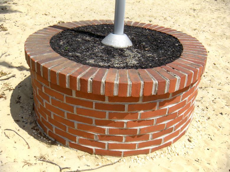 Free stock image of Brick Flag Pole Base created by Vincent alvino
