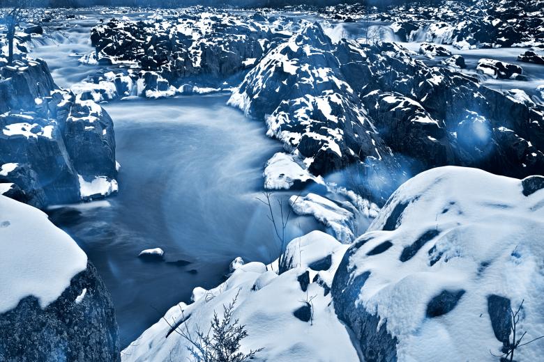 Free stock image of Winter Bokeh Falls - HDR created by Nicolas Raymond