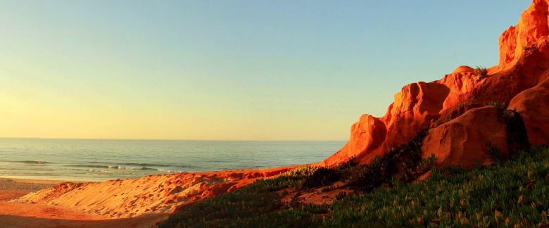 Free stock image of Bright sandstone coastal cliffs created by Jack Moreh
