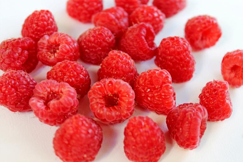 Free stock image of Fresh raspberries isolated created by Jack Moreh