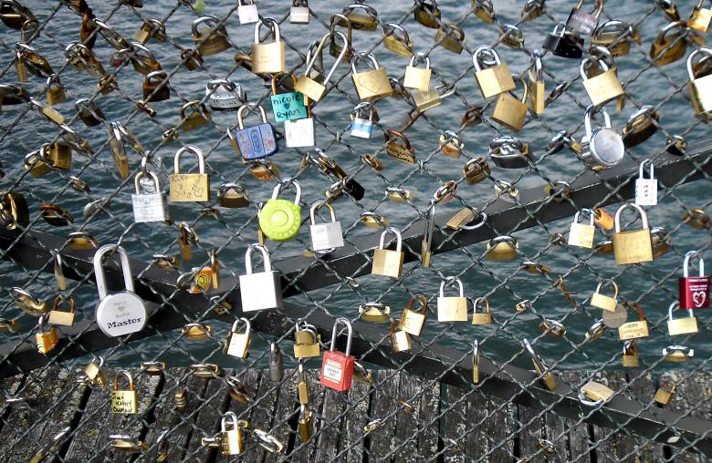 Free stock image of Love locks placed by tourists created by Jack Moreh