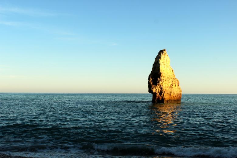 Free stock image of Ocean and rock outcrop created by Jack Moreh