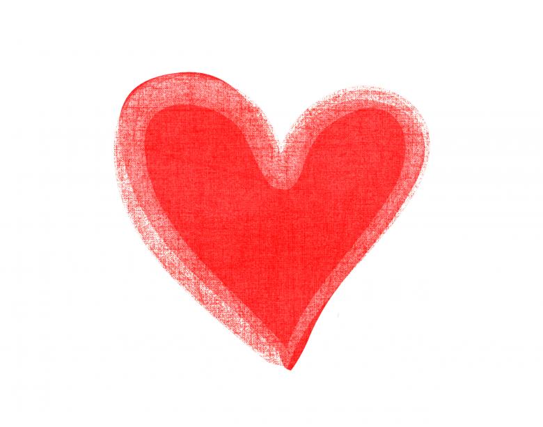 Free stock image of Watercolor red heart icon created by Luka