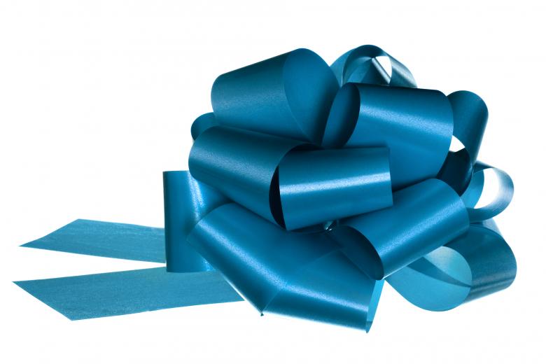 Free stock image of blue bow created by 2happy