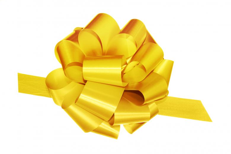 Free stock image of Yellow bow created by 2happy