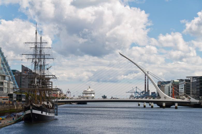 Free stock image of Samuel Beckett Bridge created by Geoffrey Whiteway