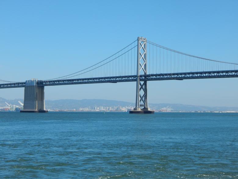 Free stock image of Bay Bridge Oakland created by John C. Thomas