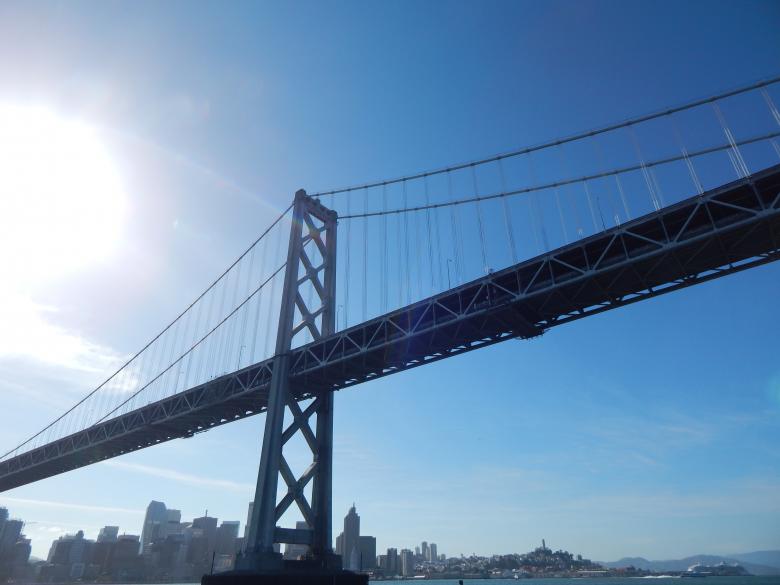 Free stock image of Bay Bridge San Francisco created by John C. Thomas