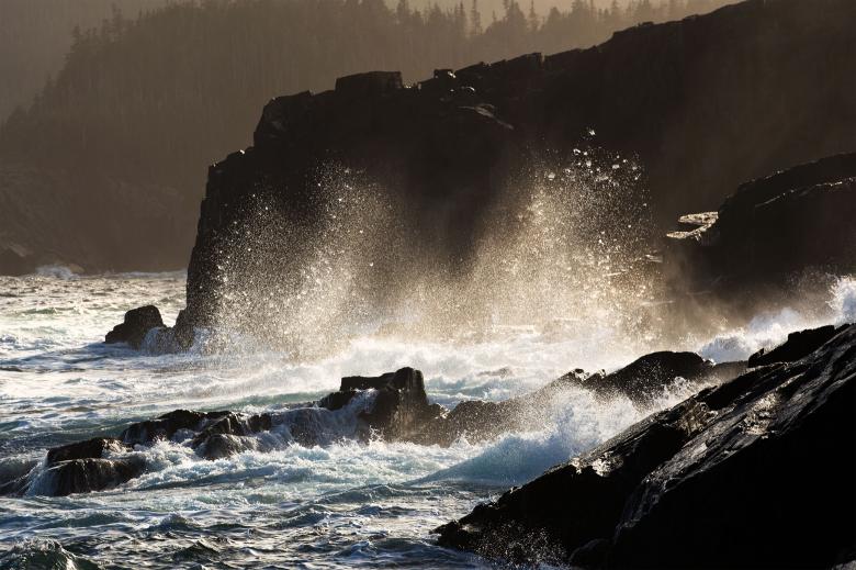 Free stock image of Large waves crashing on shoreline created by Geoffrey Whiteway