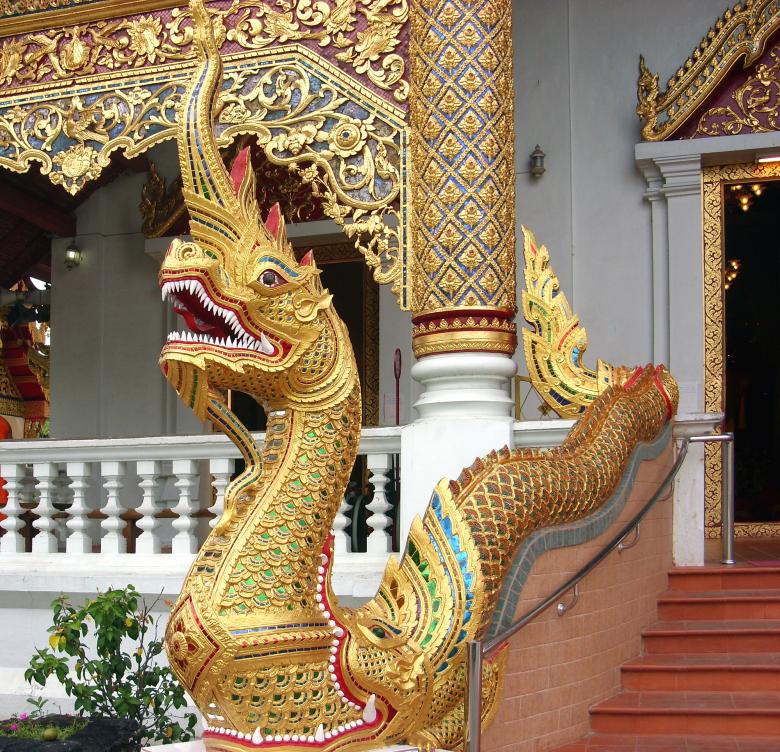 Free stock image of Naga - Phra Singh Temple created by Chas Mac