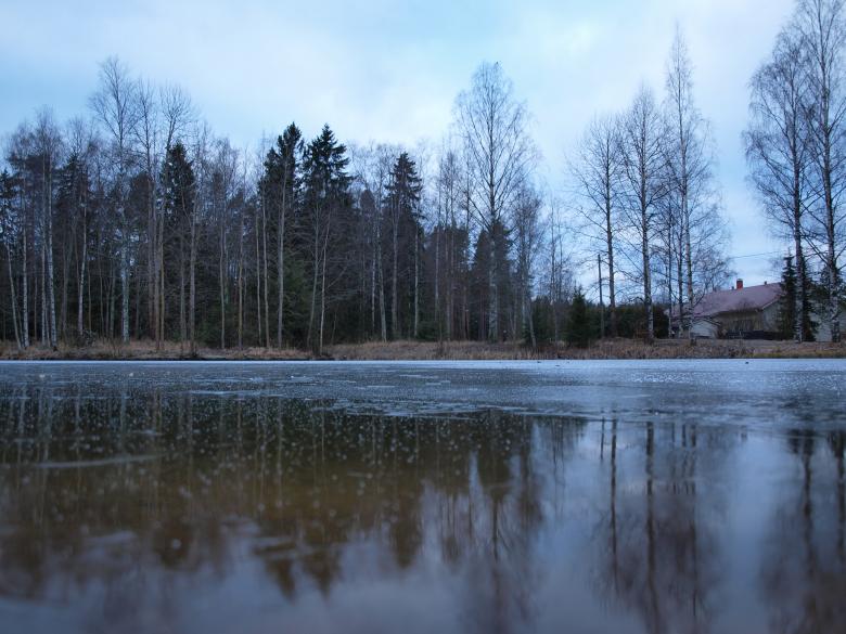 Free stock image of Frozen pond created by Marko Mäkinen