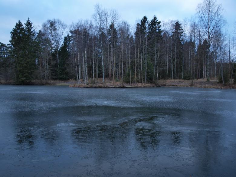 Free stock image of Frozen pond created by Marko Mäkinen