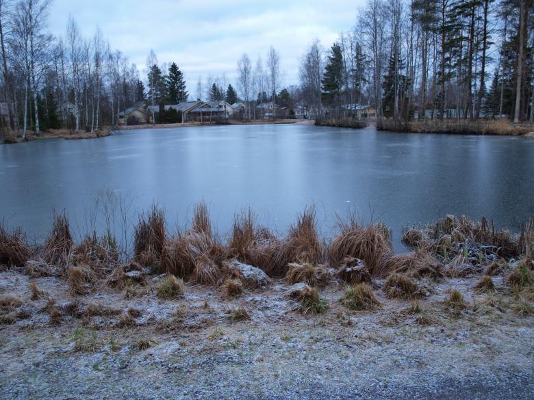 Free stock image of Frozen pond created by Marko Mäkinen