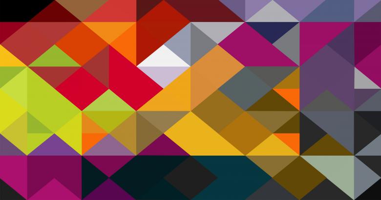 Free stock image of Colorful abstract triangle pattern created by Jack Moreh