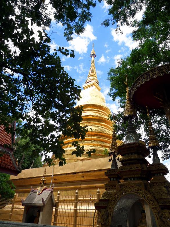 Free stock image of Golden Buddhist Pagoda created by Chas Mac