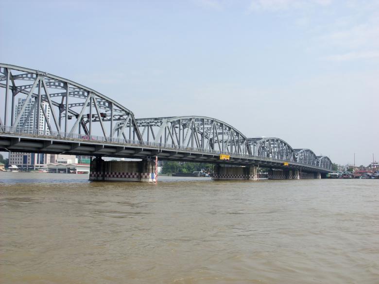 Free stock image of Krungthon Bridge and Chao Phraya River created by Chas Mac