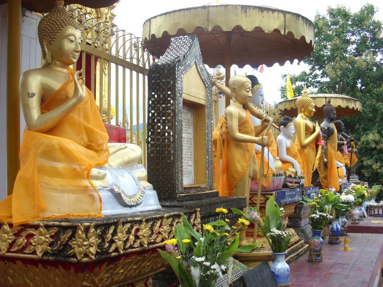 Free stock image of Buddha statues at Thai Buddhist Temple created by Chas Mac