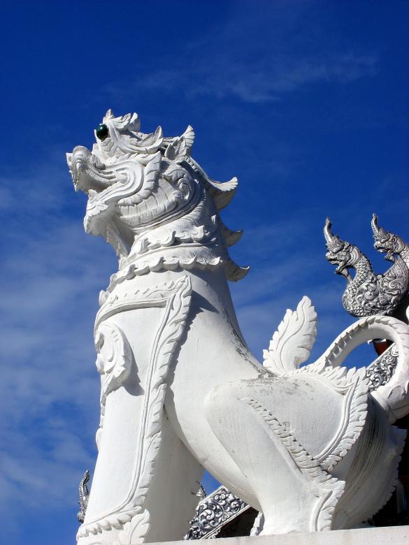 Free stock image of Buddhist Temple Lion Statue created by Chas Mac