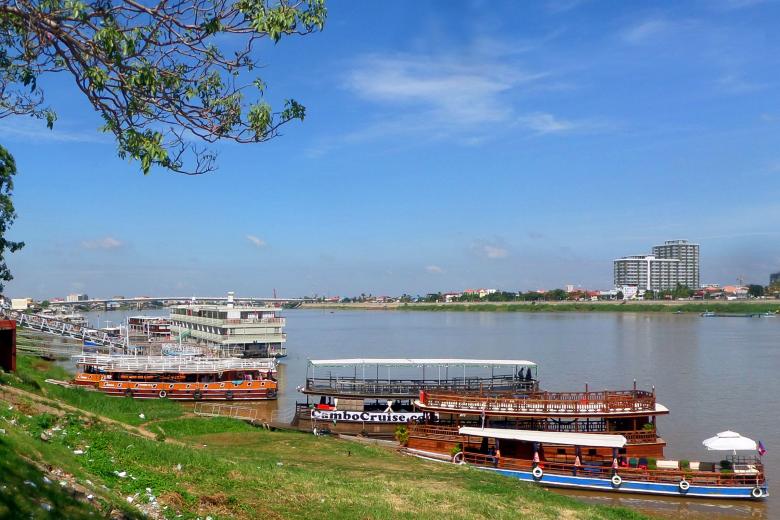 Free stock image of Mekong River cruise boats created by Chas Mac