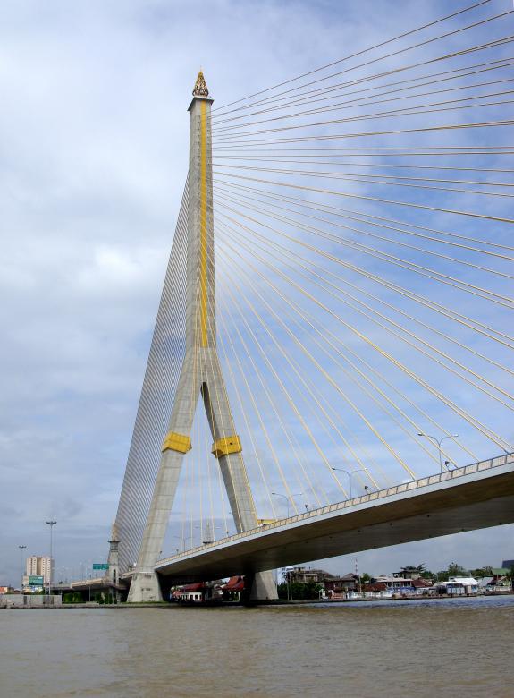 Free stock image of Rama VIII Bridge, Bangkok created by Chas Mac