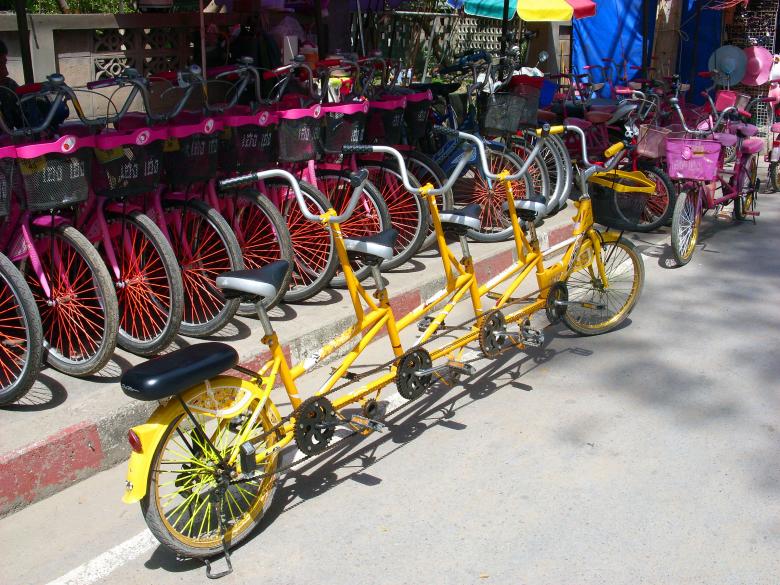 Free stock image of Multi-rider bicycles created by Chas Mac