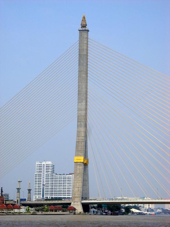 Free stock image of Rama VIII Bridge Tower created by Chas Mac