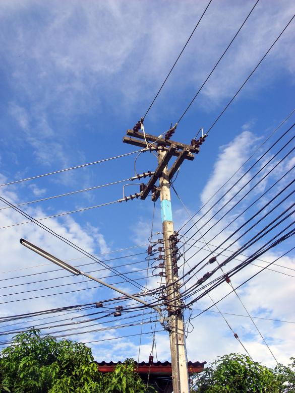 Free stock image of Street cabling, Thailand created by Chas Mac