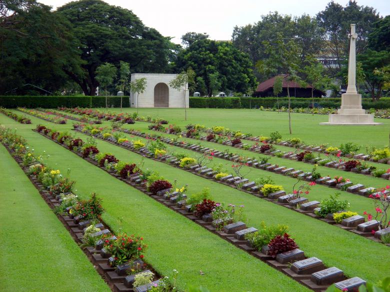 Free stock image of Allied Forces Cemetery, Thailand created by Chas Mac