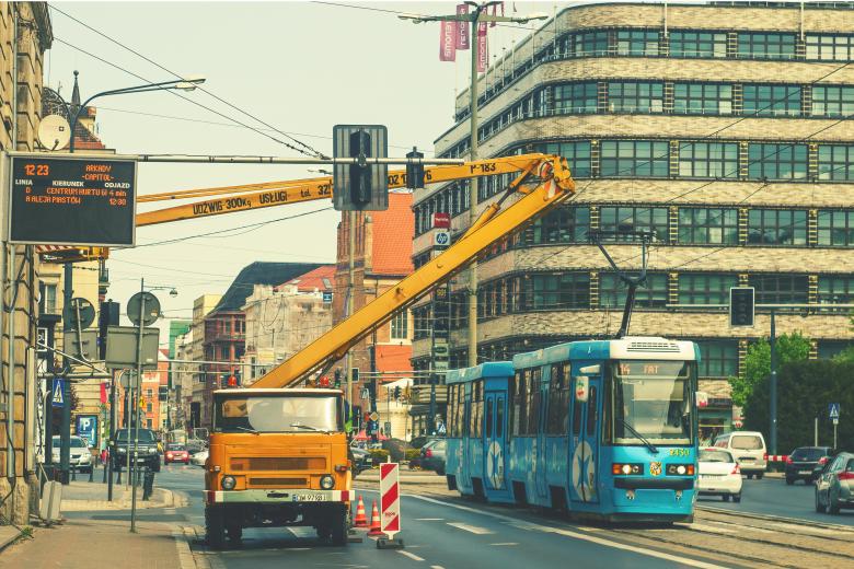Free stock image of Tram in Wroclaw created by Konrad Krajewski