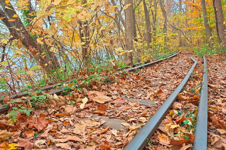 Free stock image of Abandoned Autumn Railroad - HDR created by Nicolas Raymond