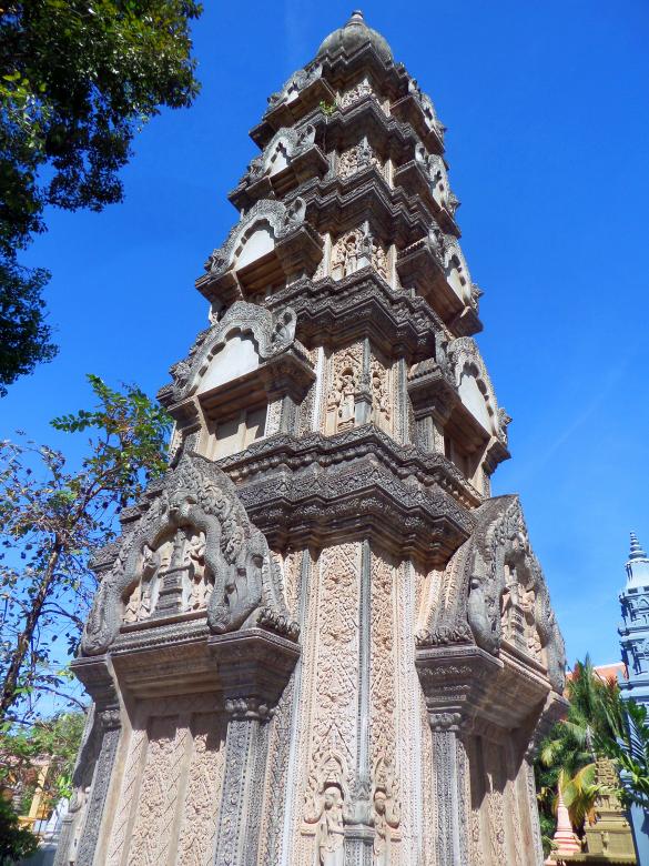 Free stock image of Khmer-style pagoda created by Chas Mac