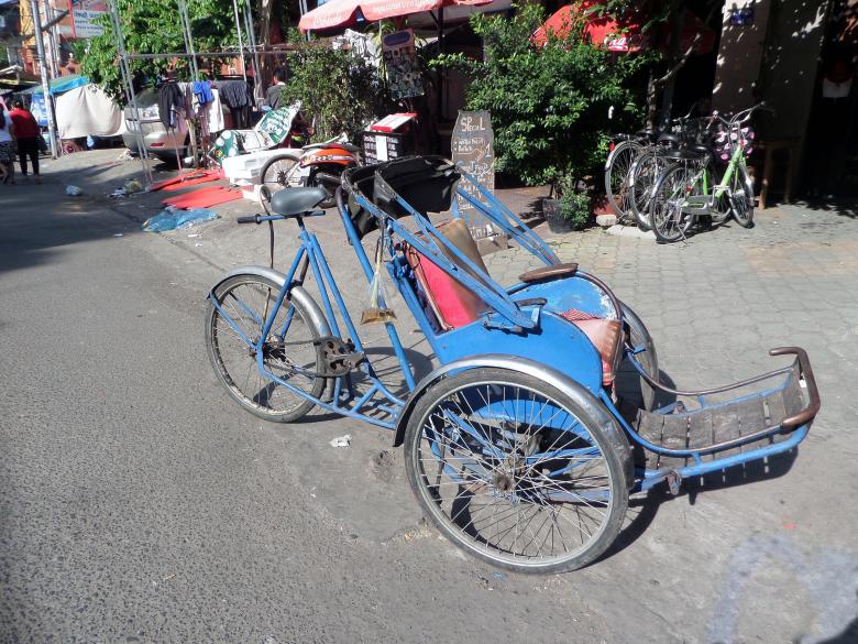 Free stock image of Cambodian cyclo created by Chas Mac
