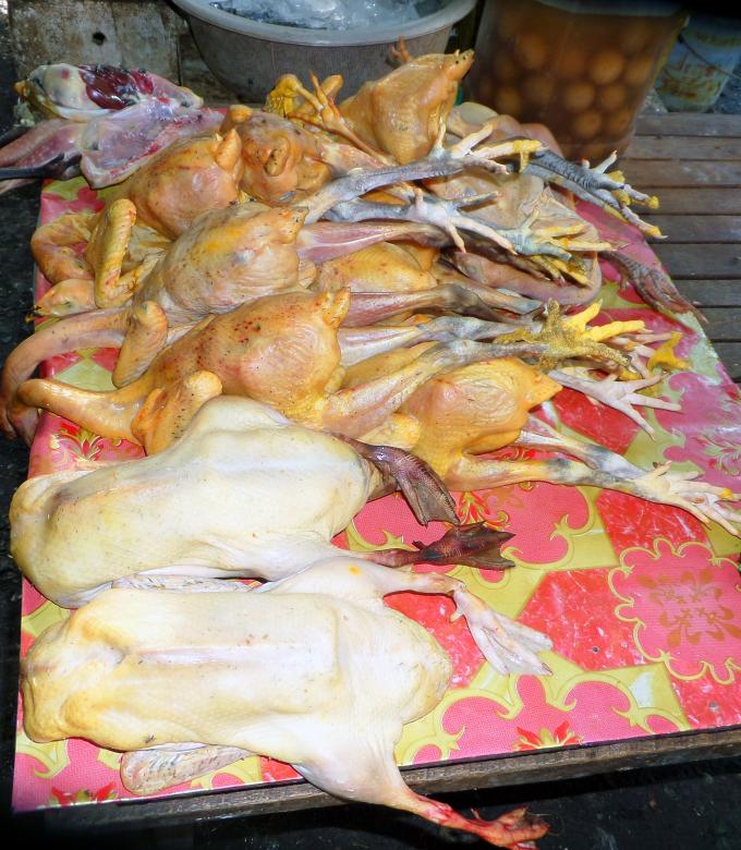 Free stock image of Chickens at market created by Chas Mac