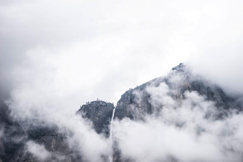 Free stock image of Cloudy Mountain Tops created by Unsplash