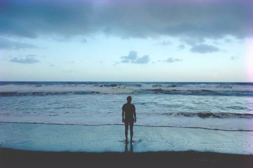 Alone by the sea - Free Stock Photo