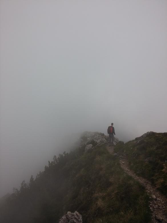 Free stock image of Hiker in the Fog created by Unsplash