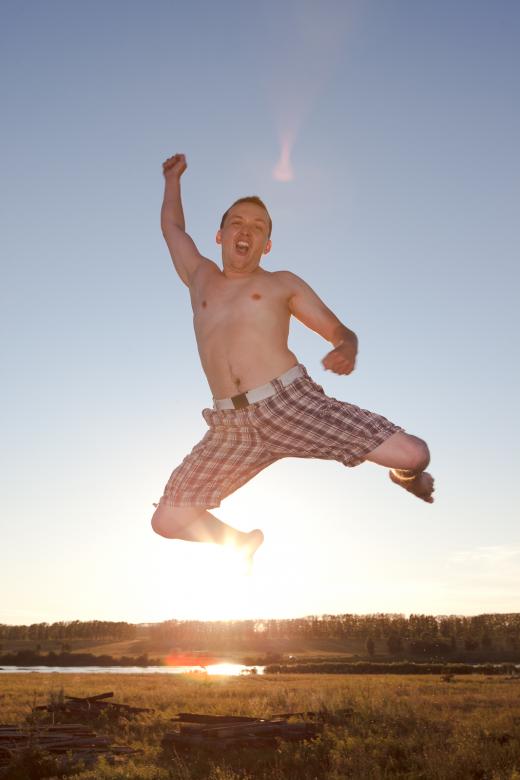Free stock image of Young jumping man created by 2happy