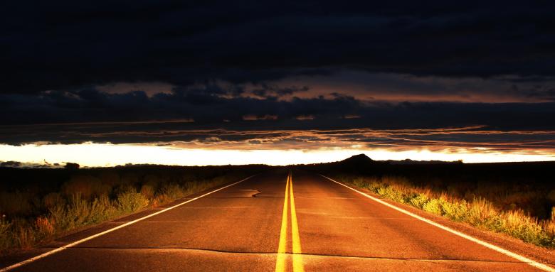 Free stock image of Bright and dark road created by Unsplash