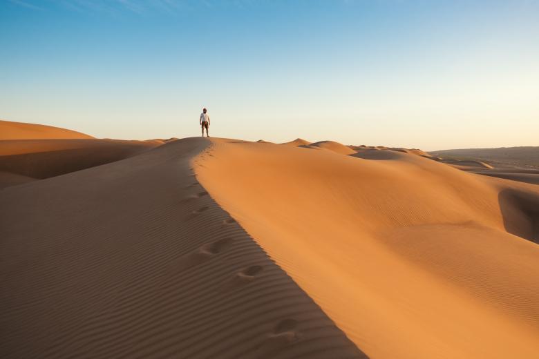 Free stock image of Alone in the vast Desert created by Unsplash