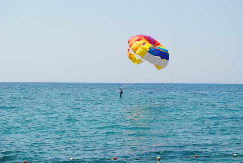 Free stock image of Parachuting over the Ocean created by Bee 