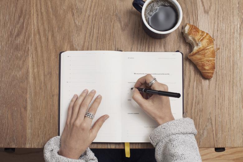 Free stock image of Writing in a book created by Unsplash