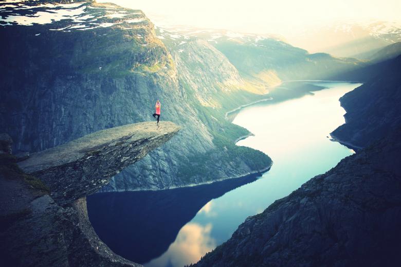 Free stock image of Yoga on a Ledge created by Life of Pix