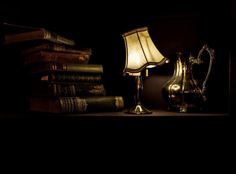 Free stock image of Lamp and old book created by Unsplash
