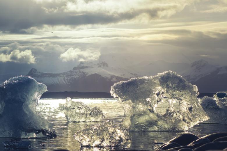 Free stock image of Icebergs Melting in the Sun created by Unsplash