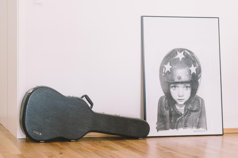 Free stock image of Guitar Case and Drawing created by Unsplash