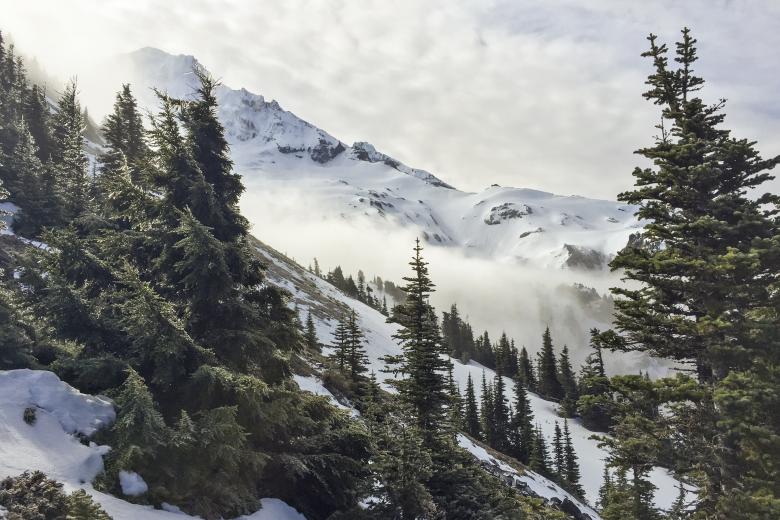 Free stock image of Mountain in Winter created by Unsplash