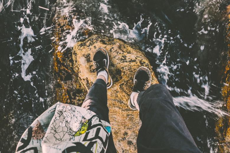 Free stock image of Standing on the rock created by Unsplash